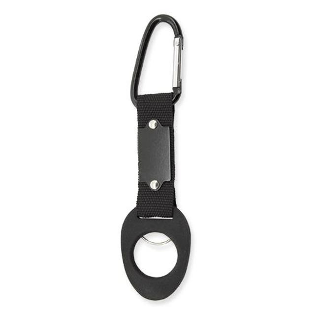 Porta bottiglietta con gancio e anello portachiave personalizzato