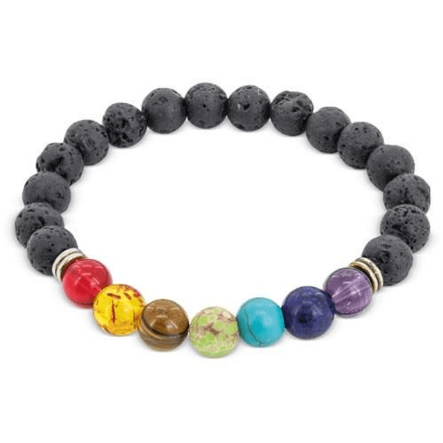 Bracciale con perline in pietra